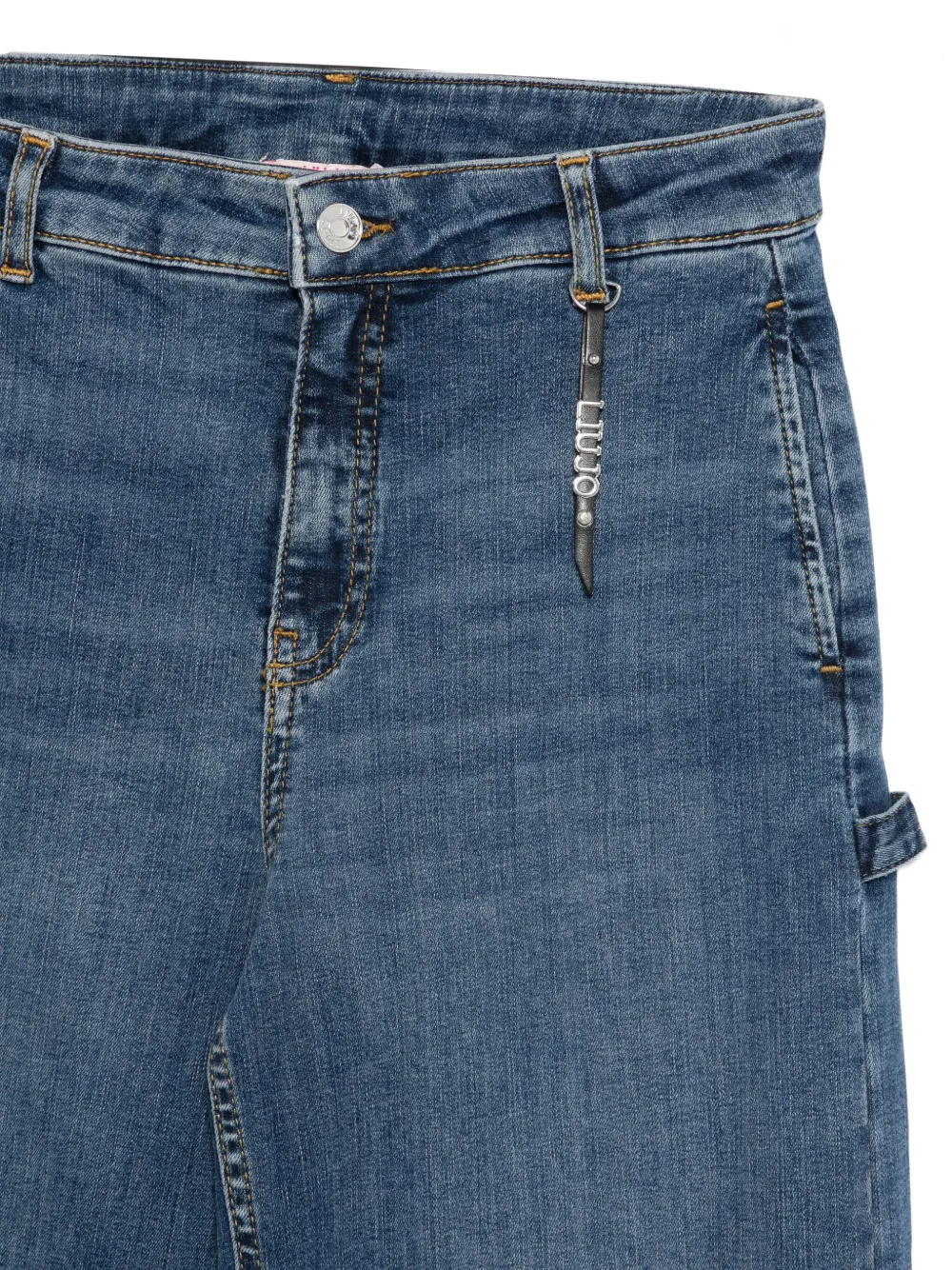 LIU JO Jeans met logobedel Blauw