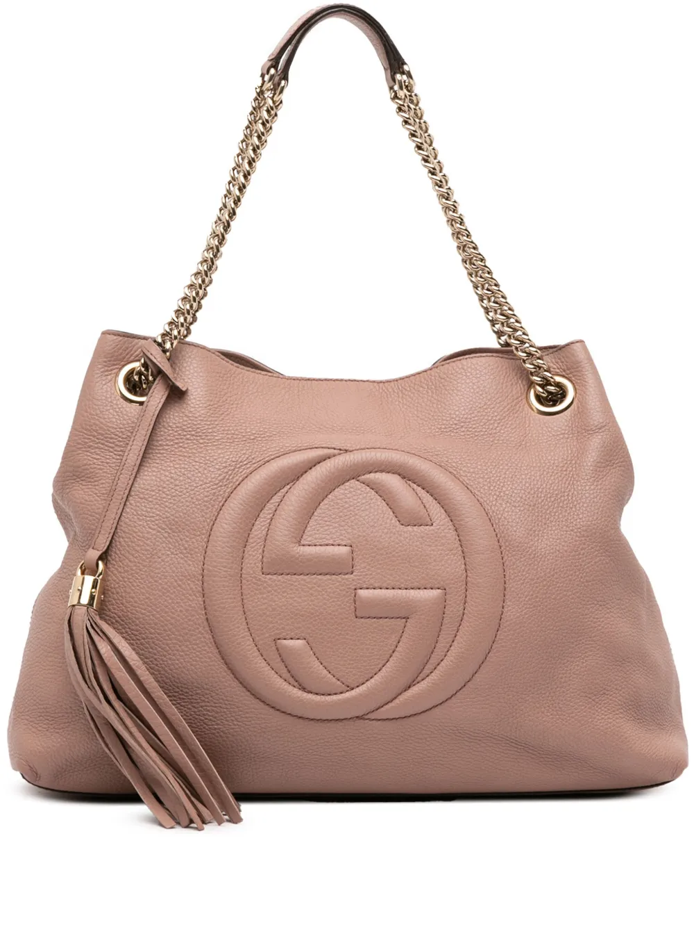 Gucci Pre-Owned 2016-2025 Medium Leather Soho Chain tote bag | Pink | Image 1