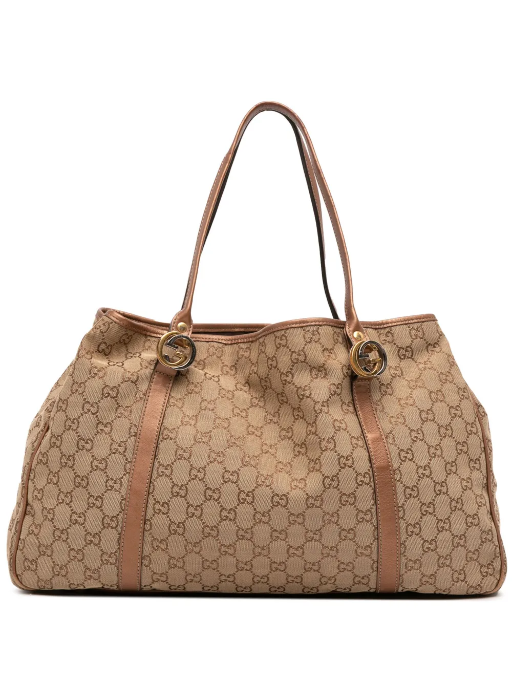 Gucci Pre-Owned 2016-2025 Large GG Canvas Twins tote bag | Brown | Image 1