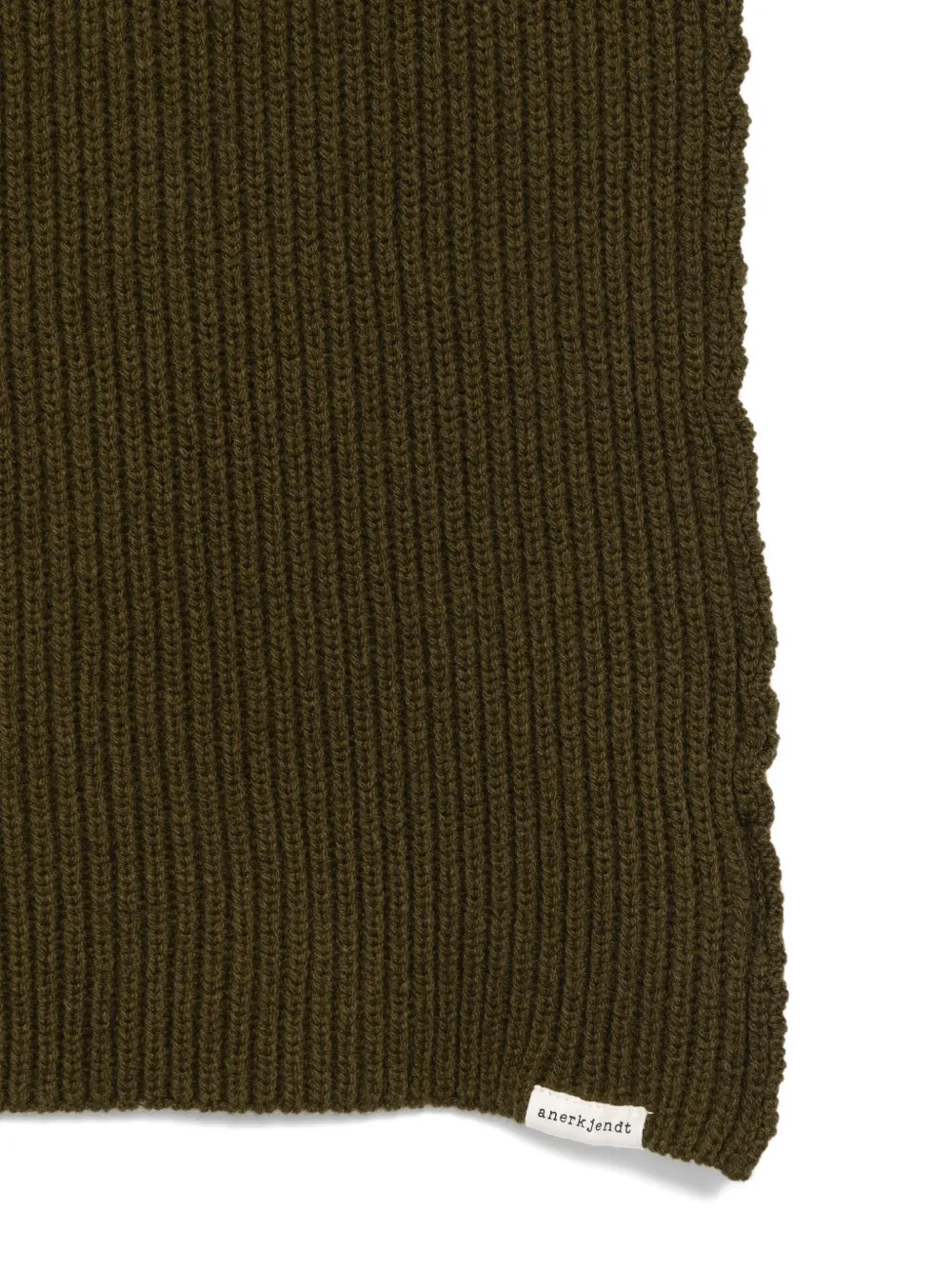 ANERKJENDT ribbed scarf - Groen