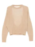 Haikure open-back sweater - Neutrals