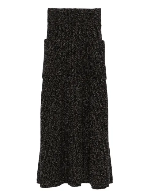 Max Mara knitted tiered skirt
