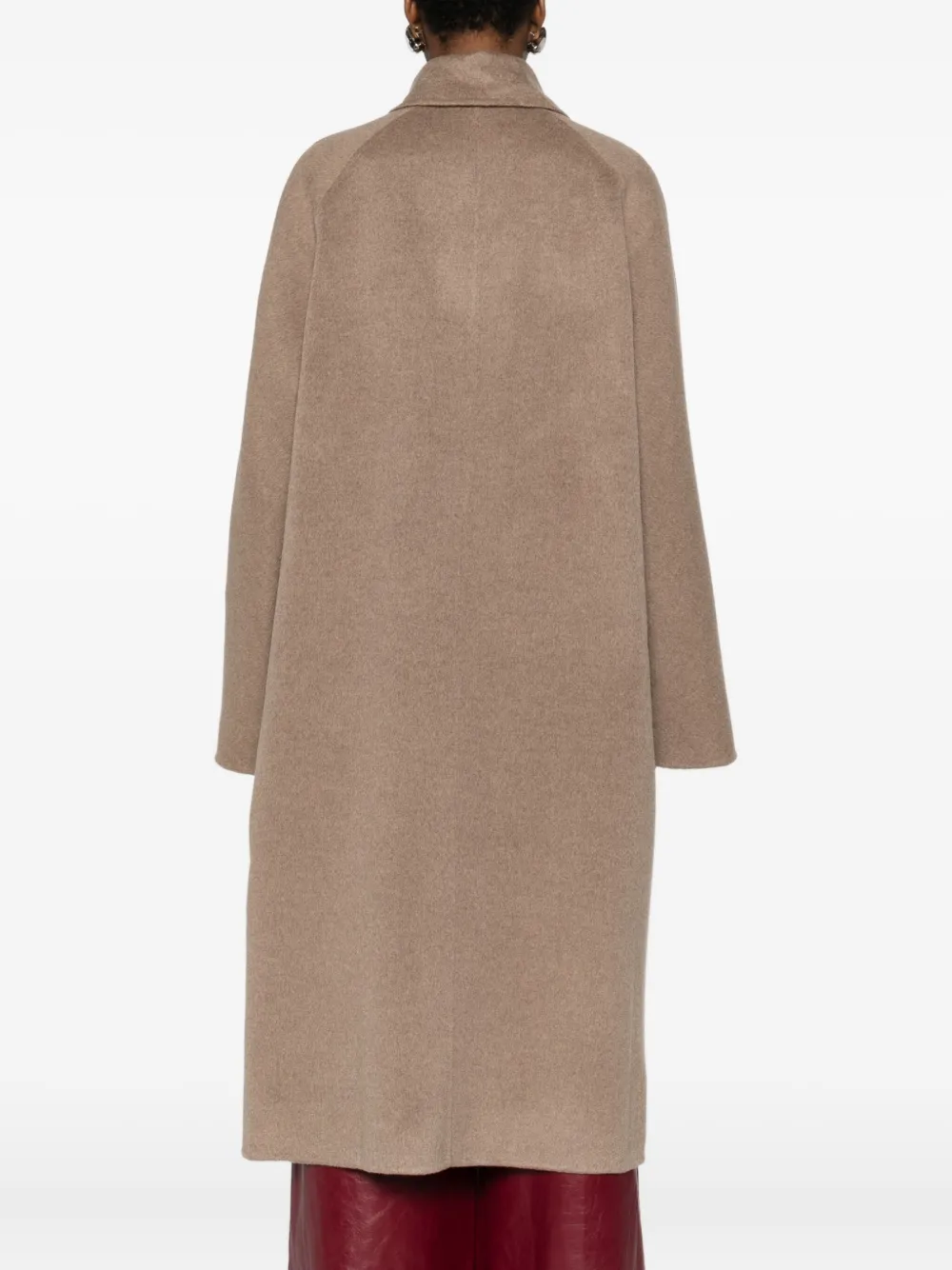 Max Mara Single-breasted Coat In Brown