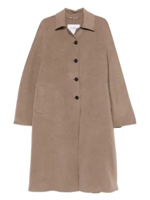 Max Mara ボタンコート | ブラウン | FARFETCH JP