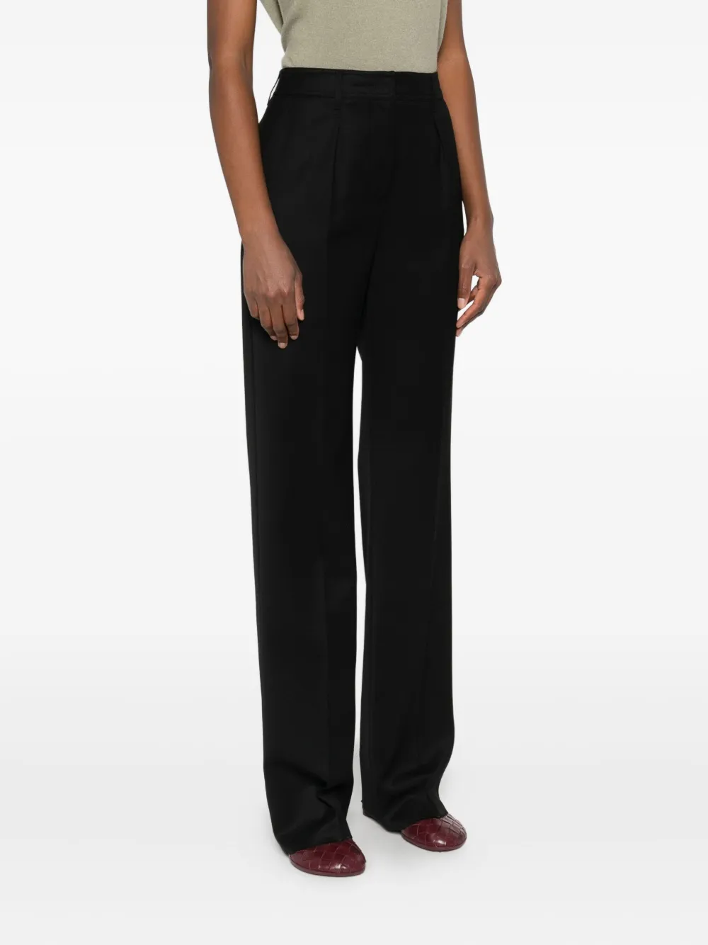 Max Mara Geplooide broek Zwart