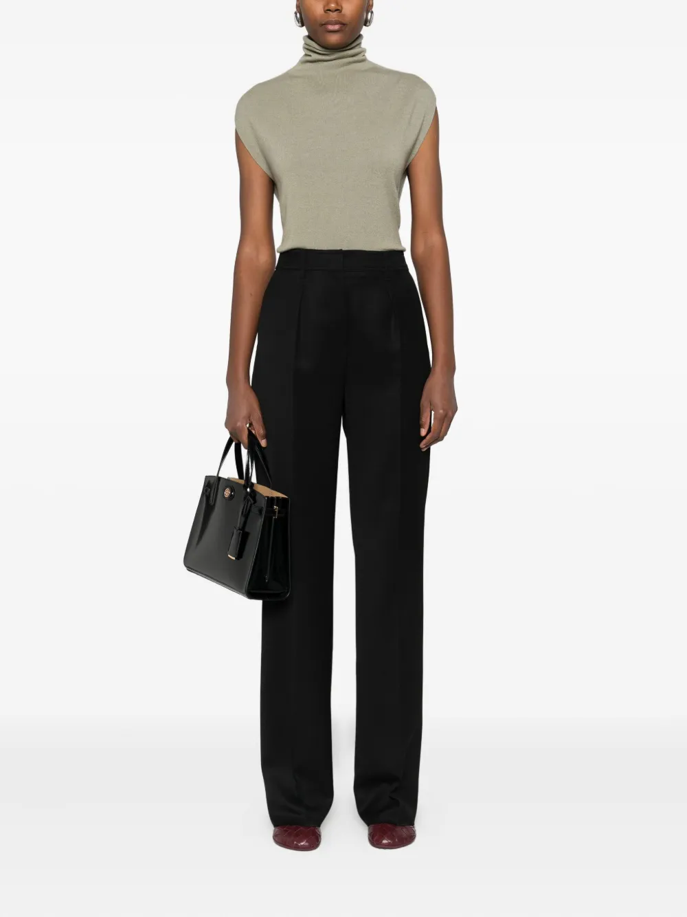 Max Mara pleated pants - Zwart