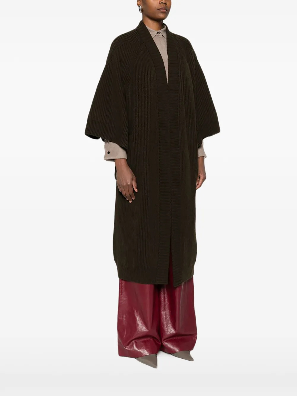 Max Mara Vestjas met cropped mouwen Groen