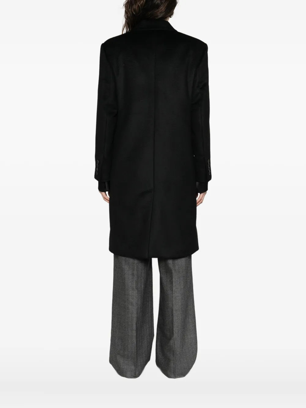 Max Mara Jas met dubbele rij knopen Zwart