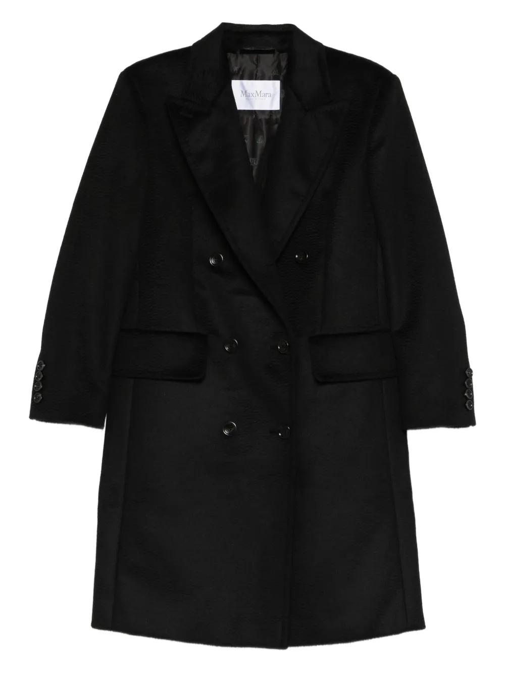Max Mara abrigo con doble botonadura | negro | Image 1