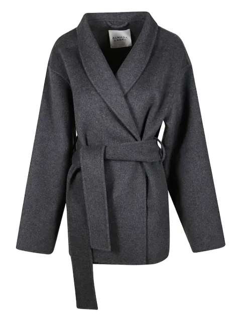 Almada Label belted jacket