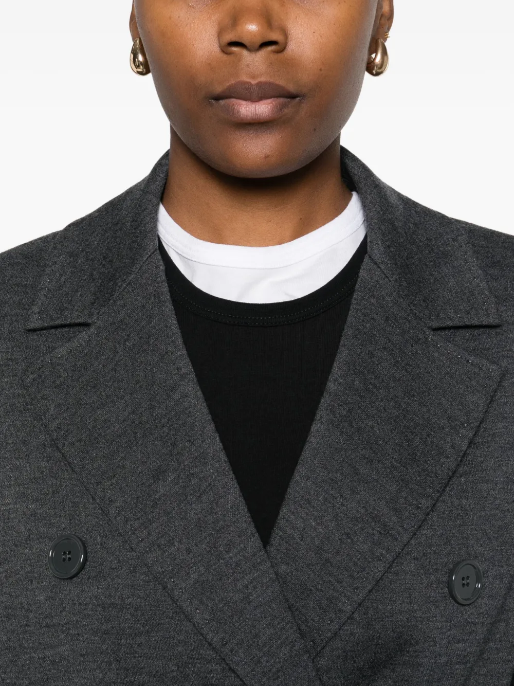 'S Max Mara Blazer met dubbele rij knopen Grijs