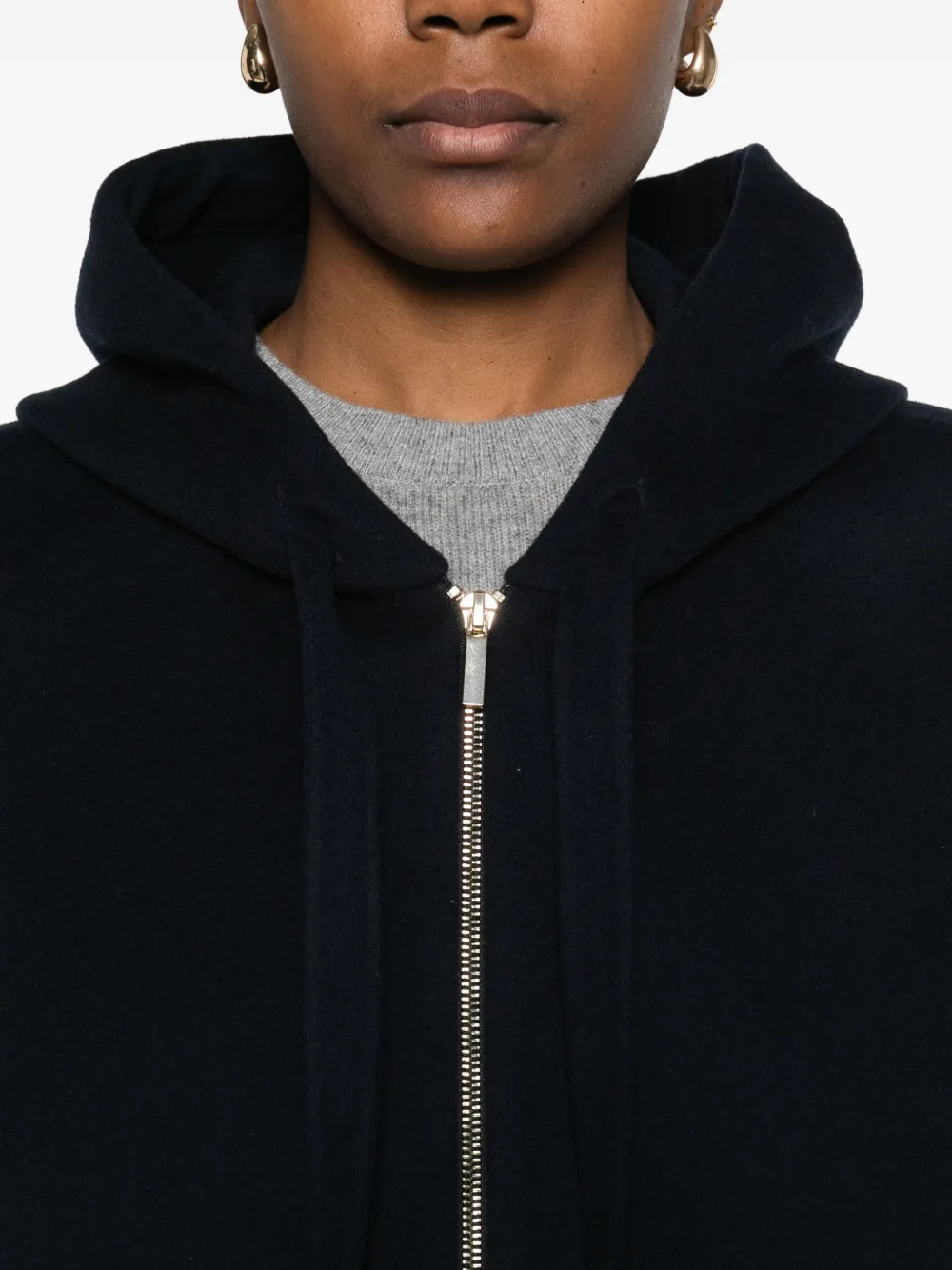 'S Max Mara Jas met capuchon Blauw