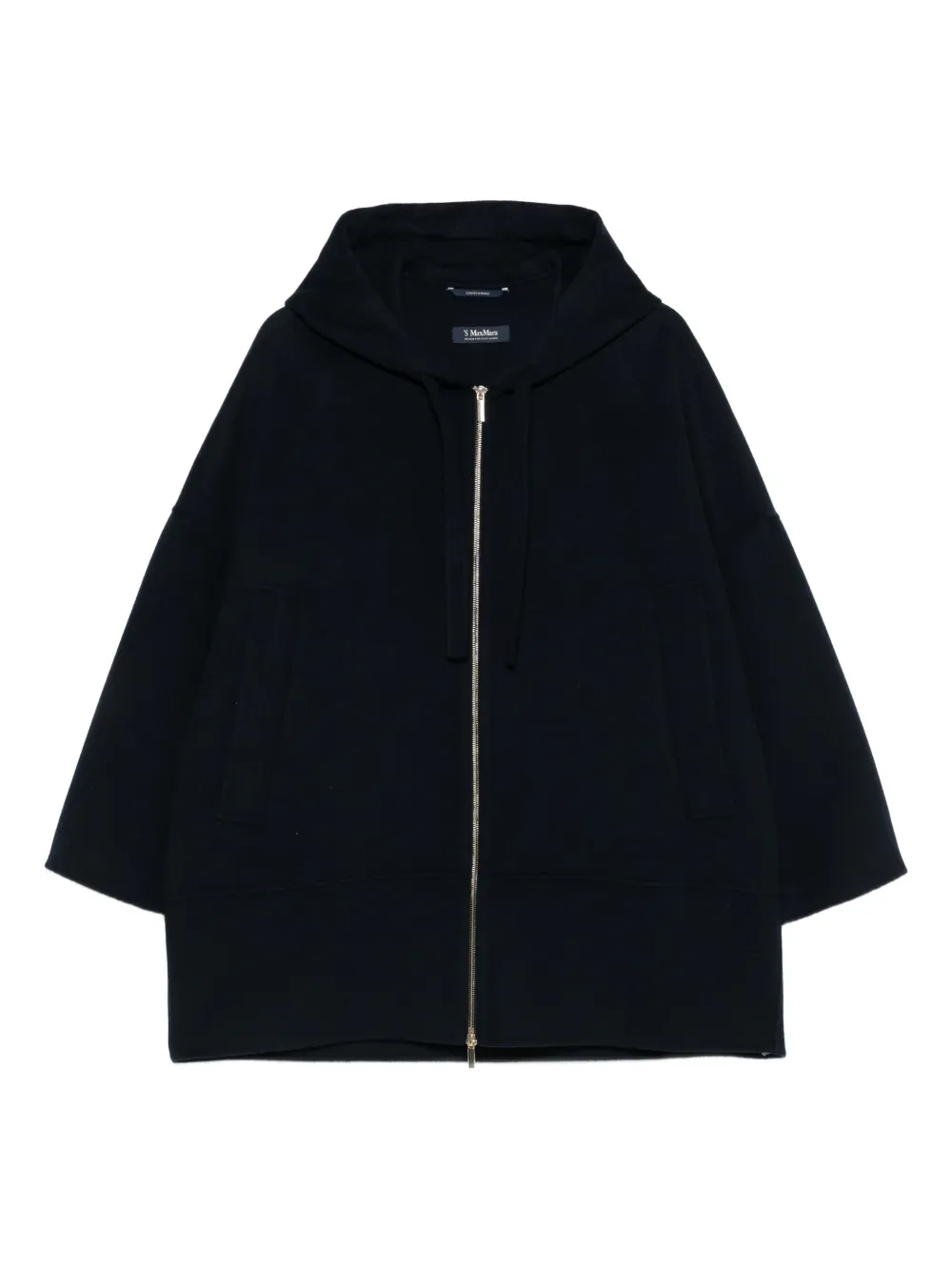 'S Max Mara abrigo con capucha y cierre | azul | Image 1