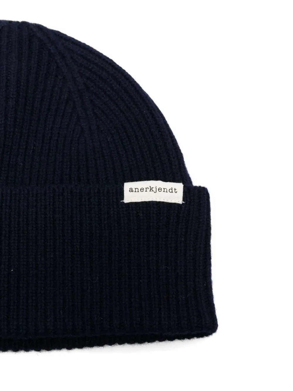 Anerkjendt Ribbed Wool Beanie In Black
