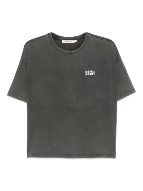 THE NEW SOCIETY logo-print T-shirt