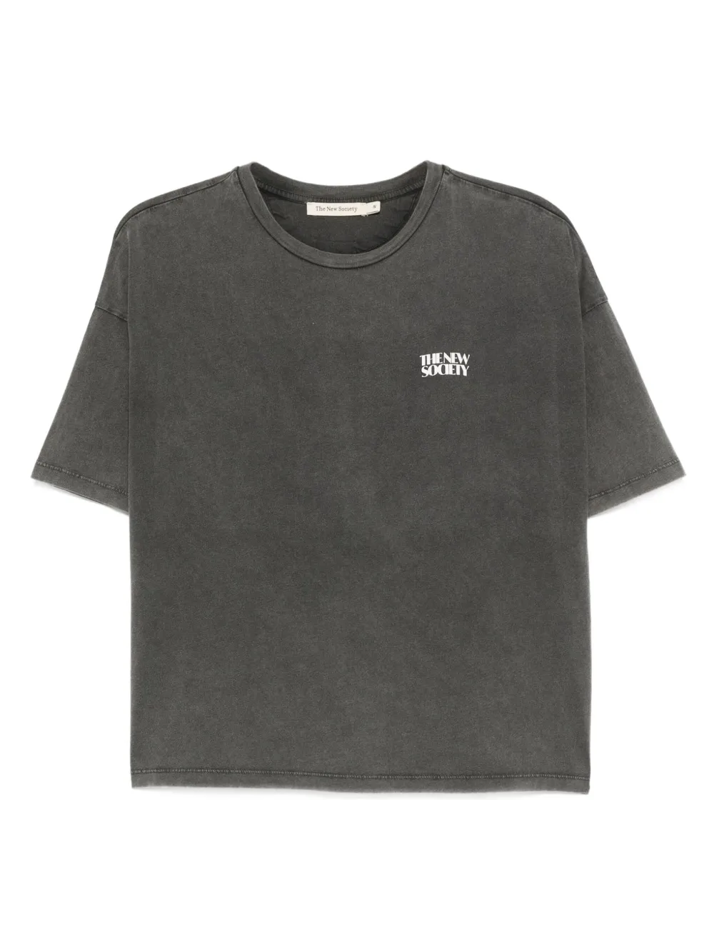 THE NEW SOCIETY playera con logo estampado | gris | Image 1