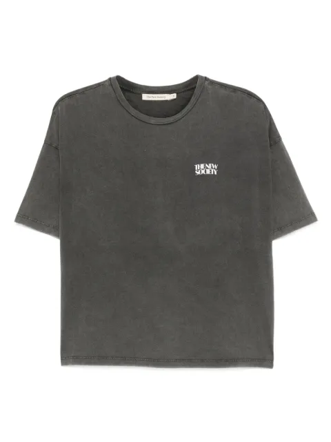 THE NEW SOCIETY logo-print T-shirt