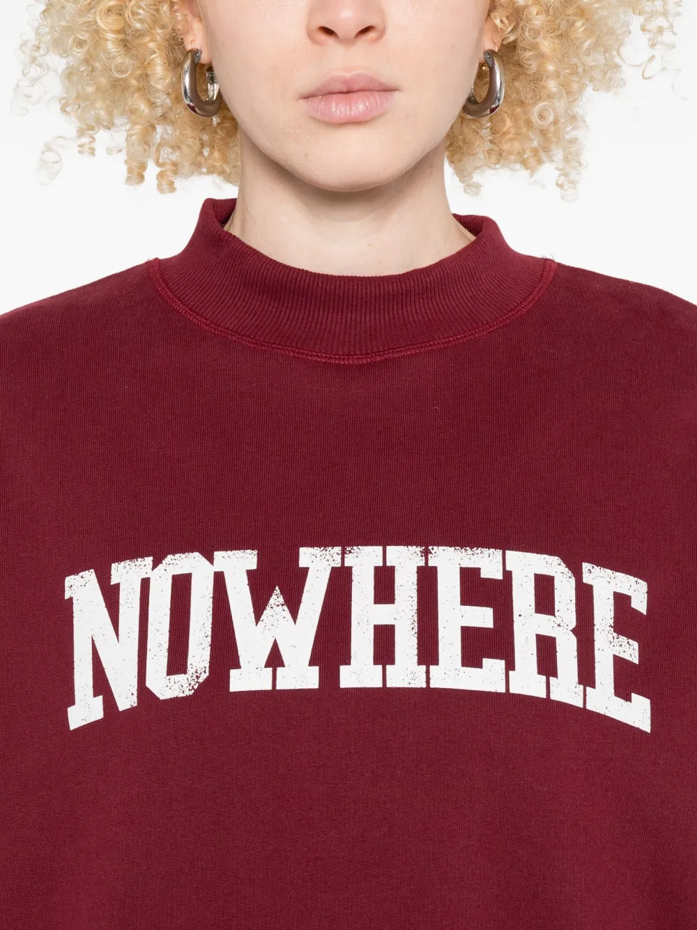 The New Society Graphic-print Sweatshirt In Red