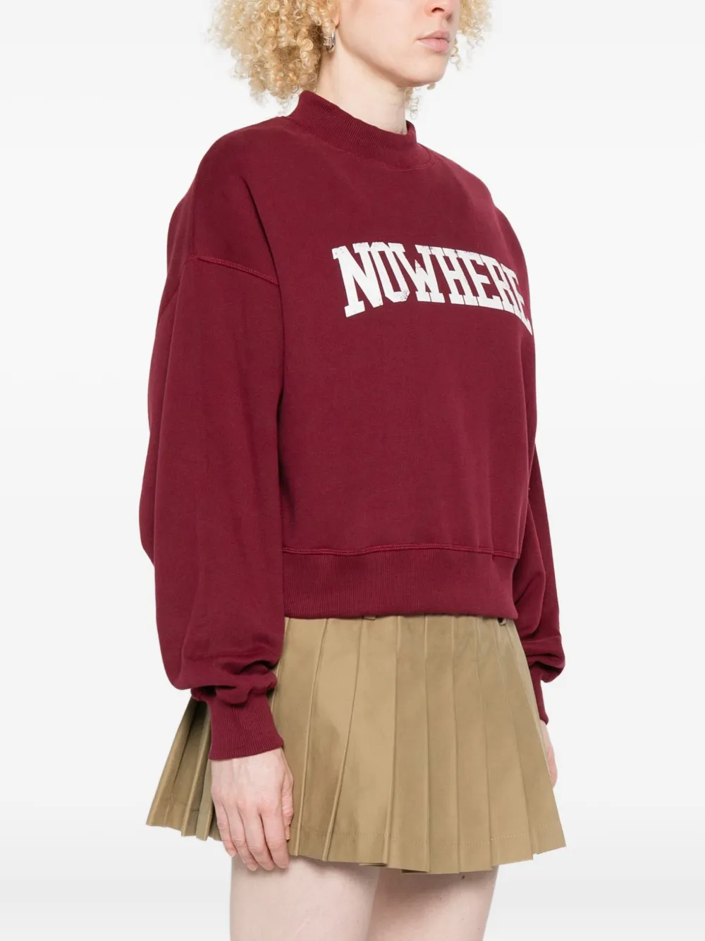 The New Society Graphic-print Sweatshirt In Red