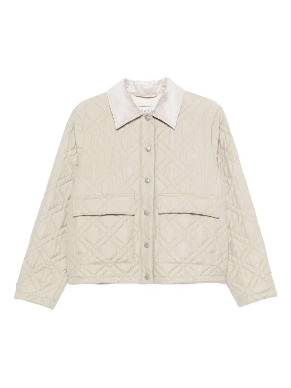 Peserico quilted flap-pocket jacket | Neutrals | Image 1