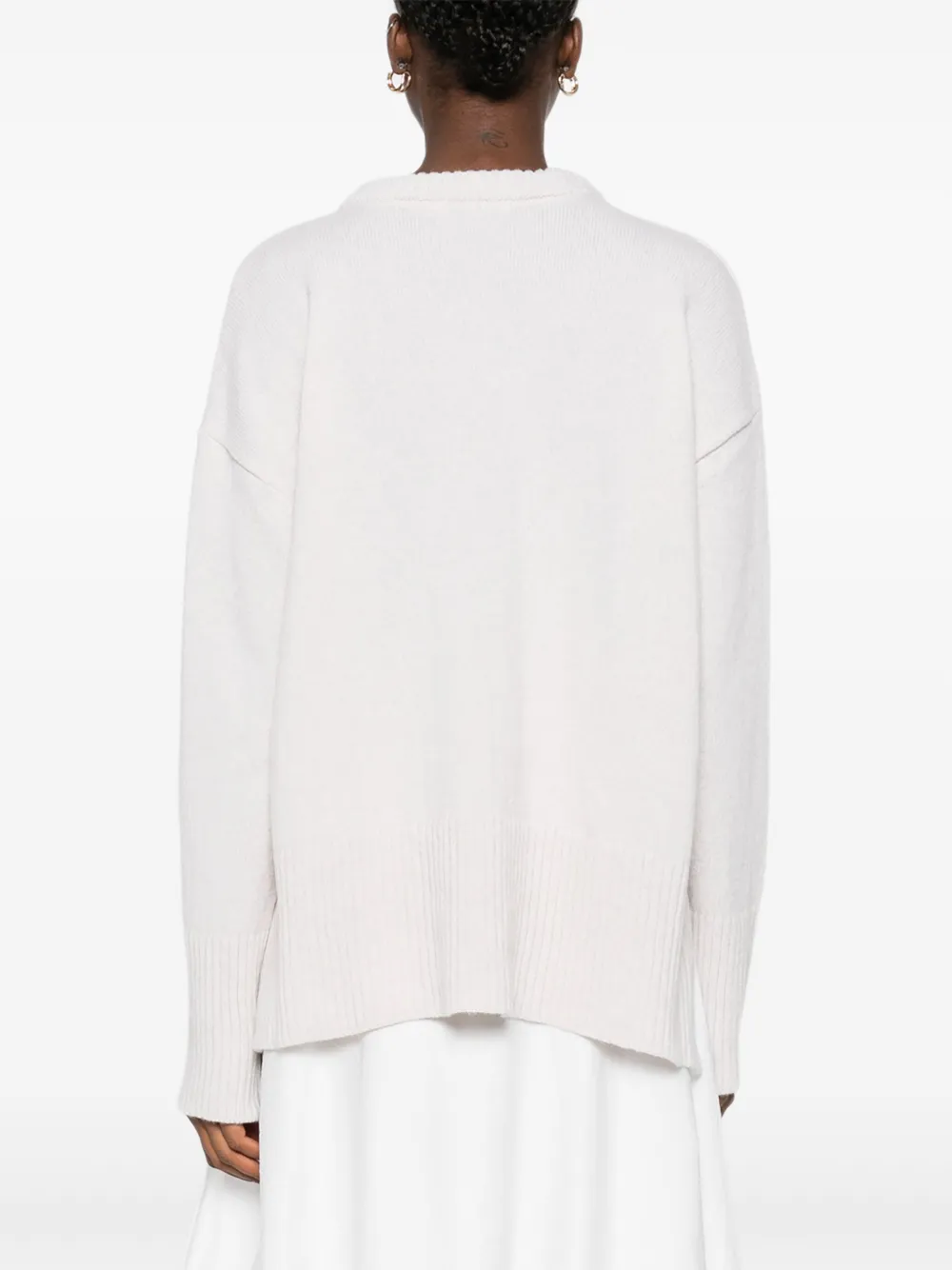 The New Society Cashmere-blend Jumper In White