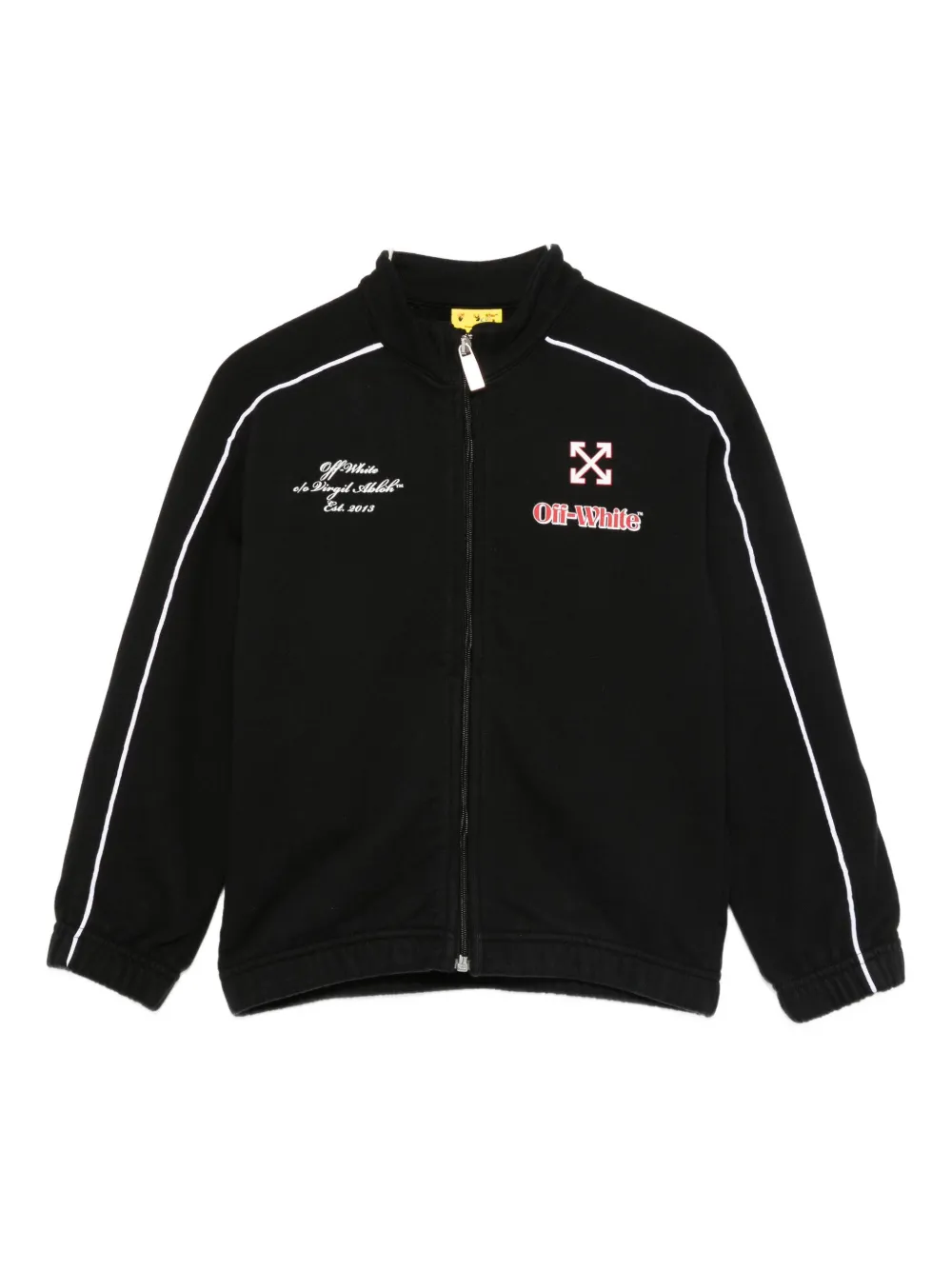 Off-White Kids zip-up sweatshirt - ブラック Off-White Kids zip-up sweatshirt - ブラック
