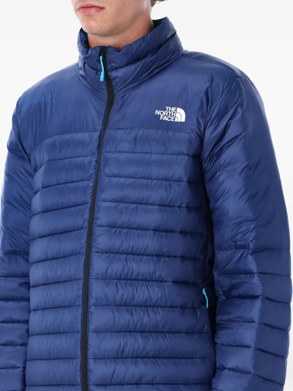 The North Face Gewatteerd jack Blauw