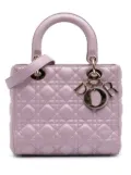 Christian Dior Pre-Owned 2018 Medium Pearlescent Lambskin Cannage Lady Dior satchel - Pink