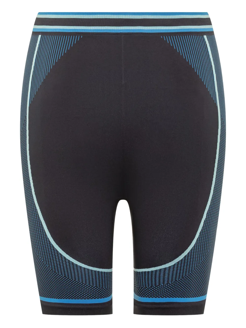 Casablanca Seamless Striped Shorts In Black
