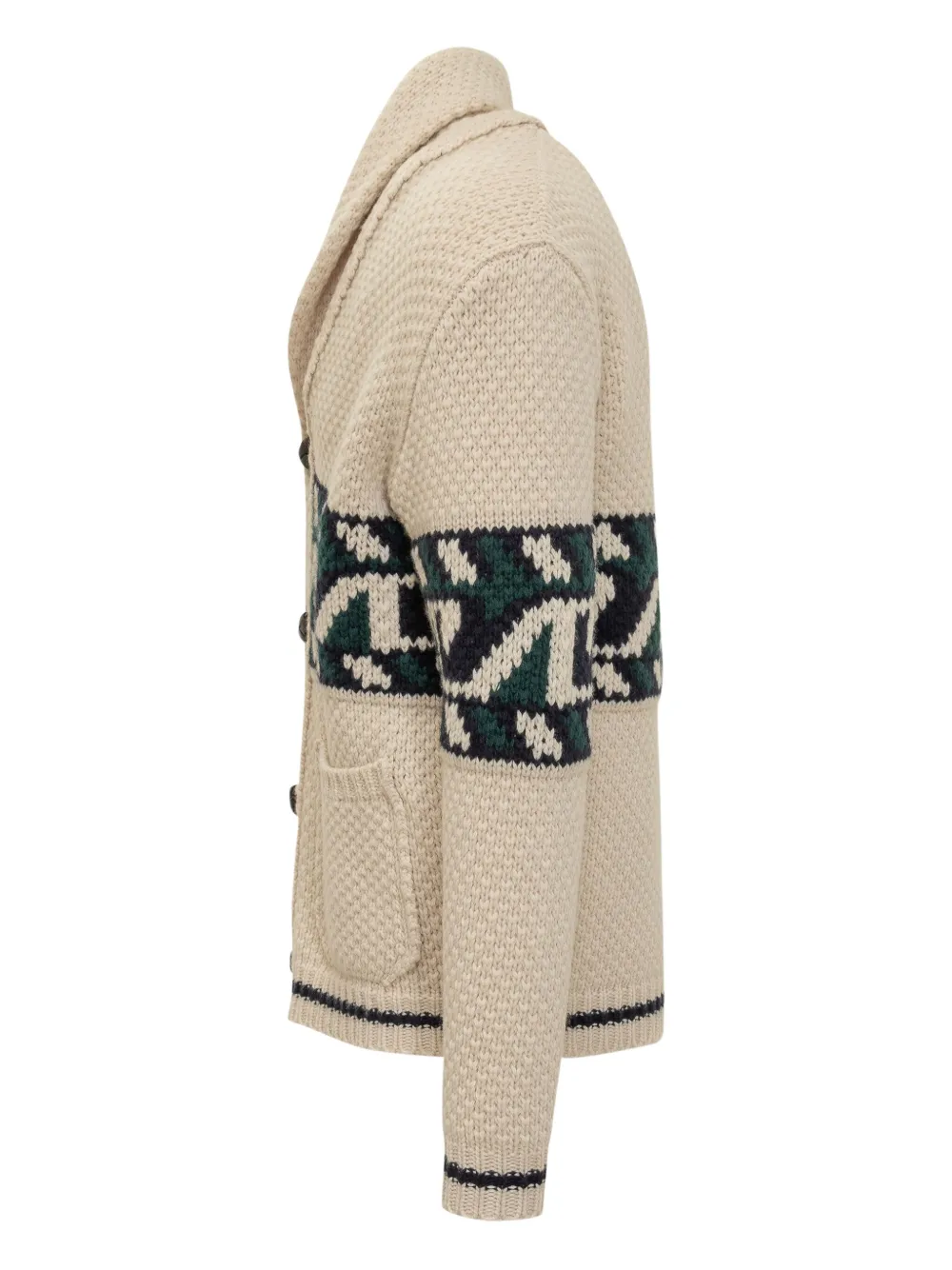RAKKI Rakki shawl-collar jacquard cardigan | Cardigans | Image 2