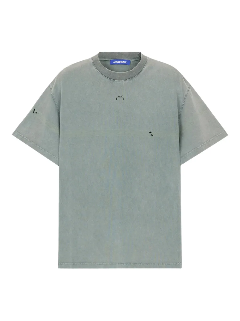 A-COLD-WALL* distressed cotton T-shirt - Grigio
