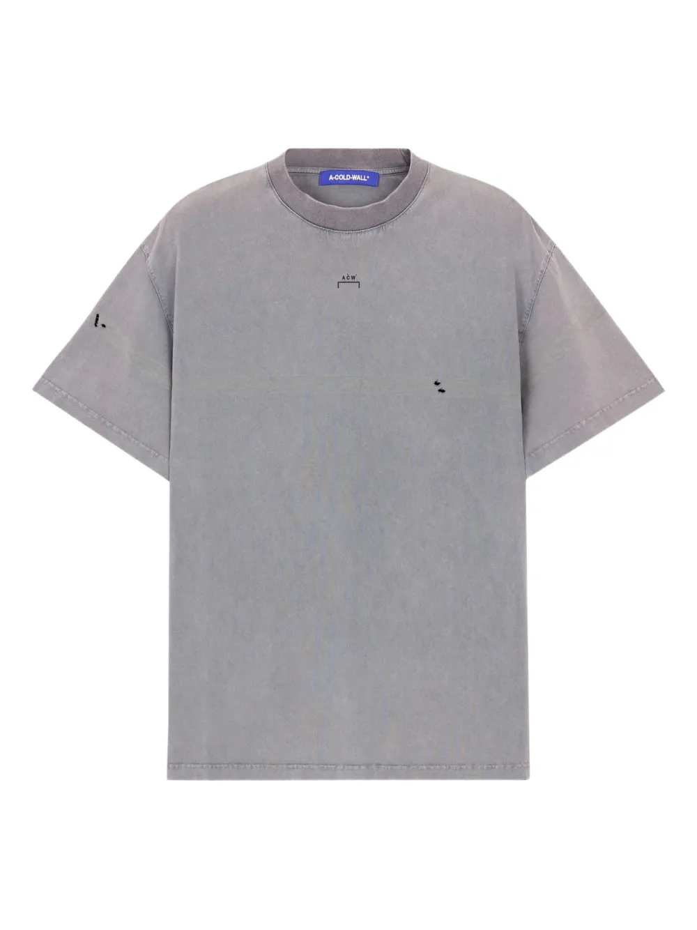 A-COLD-WALL* distressed cotton T-shirt | Grey | Image 1