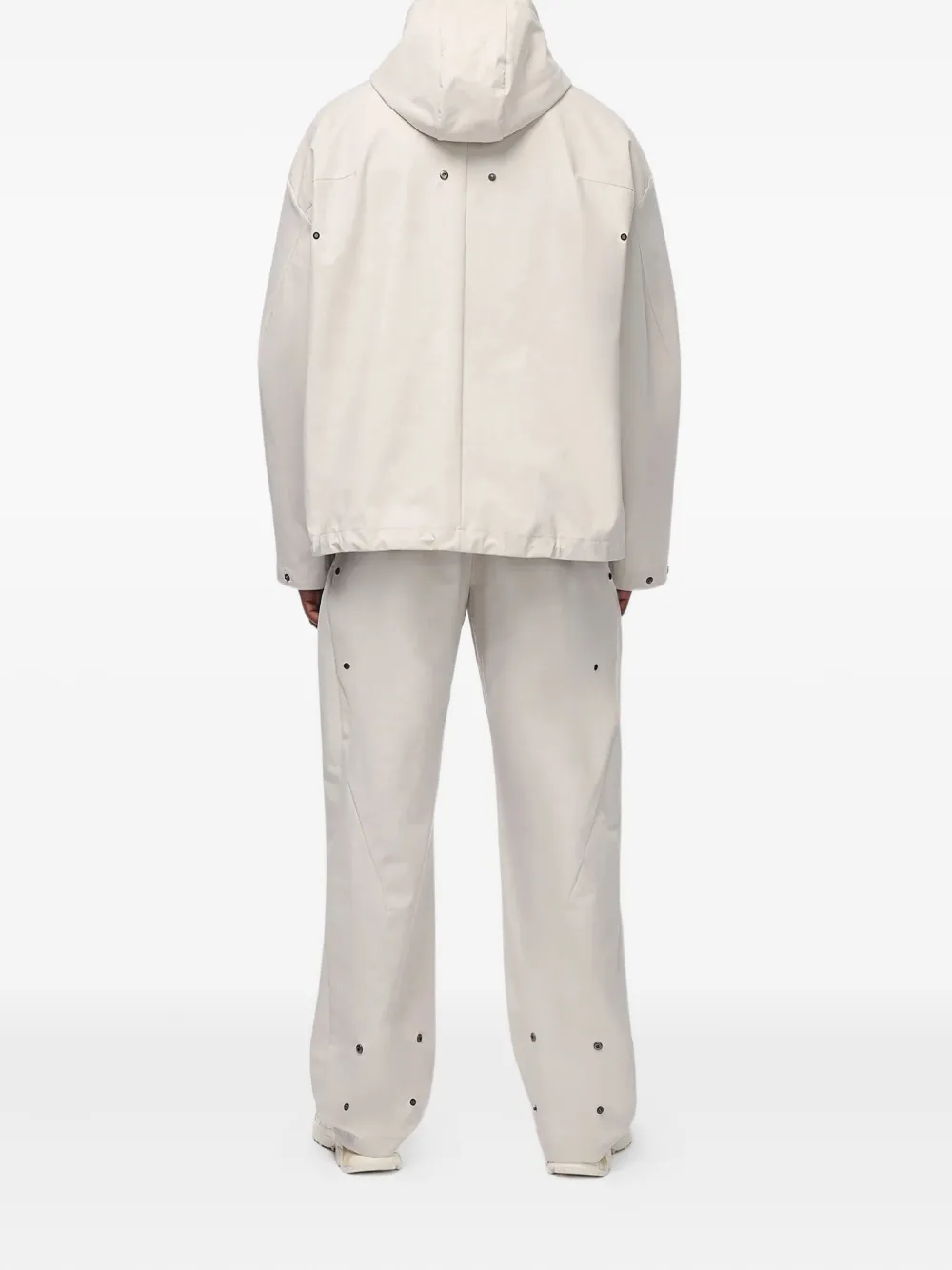 A-cold-wall* Balfron Hooded Zip-front Jacket In Neutral