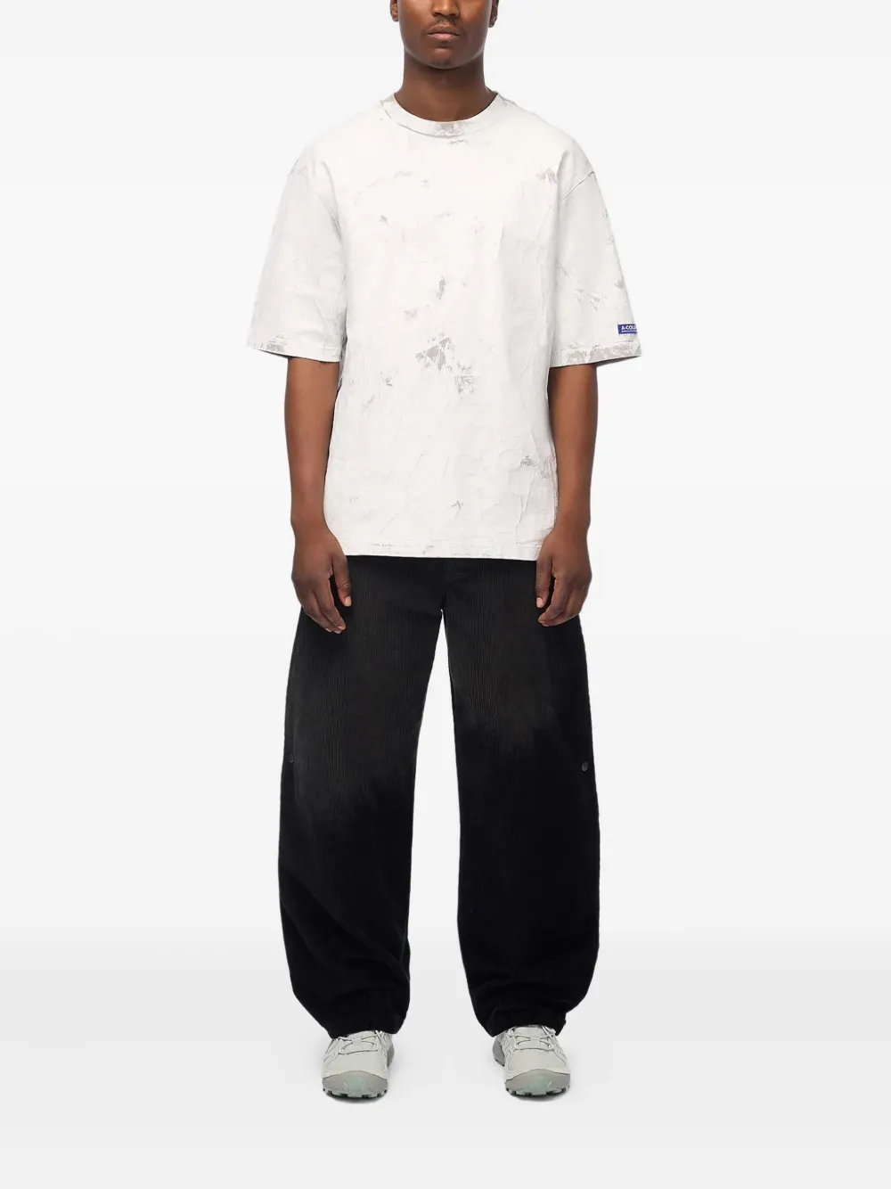 A-COLD-WALL* T-shirt met marmer-effect - Wit