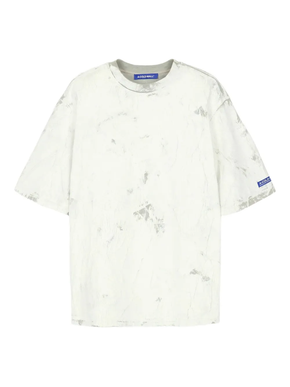 A-COLD-WALL* marble-effect cotton T-shirt | White | Image 1