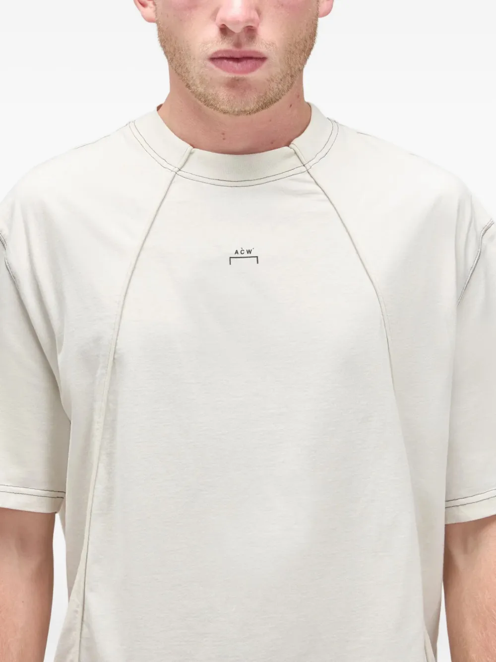 A-COLD-WALL* T-shirt met vlakken Beige