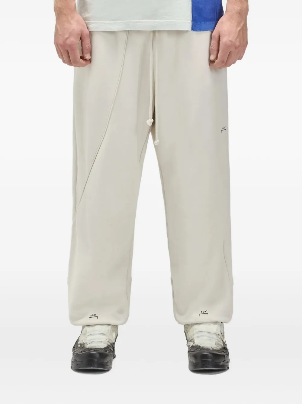 A-cold-wall* Drawstring Track Pants In Neutral