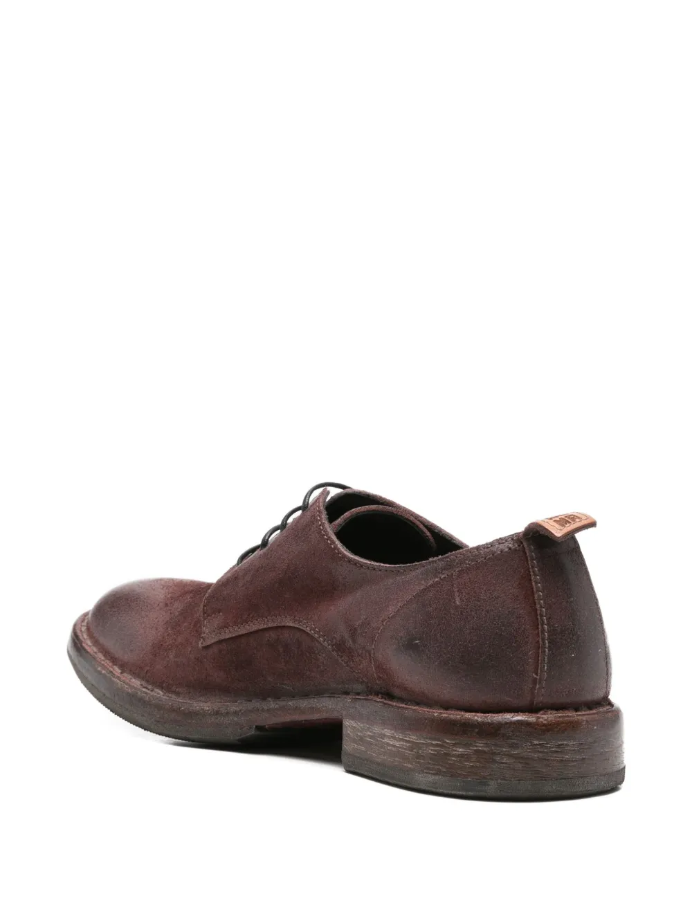 Moma Veterschoenen met ronde neus Rood
