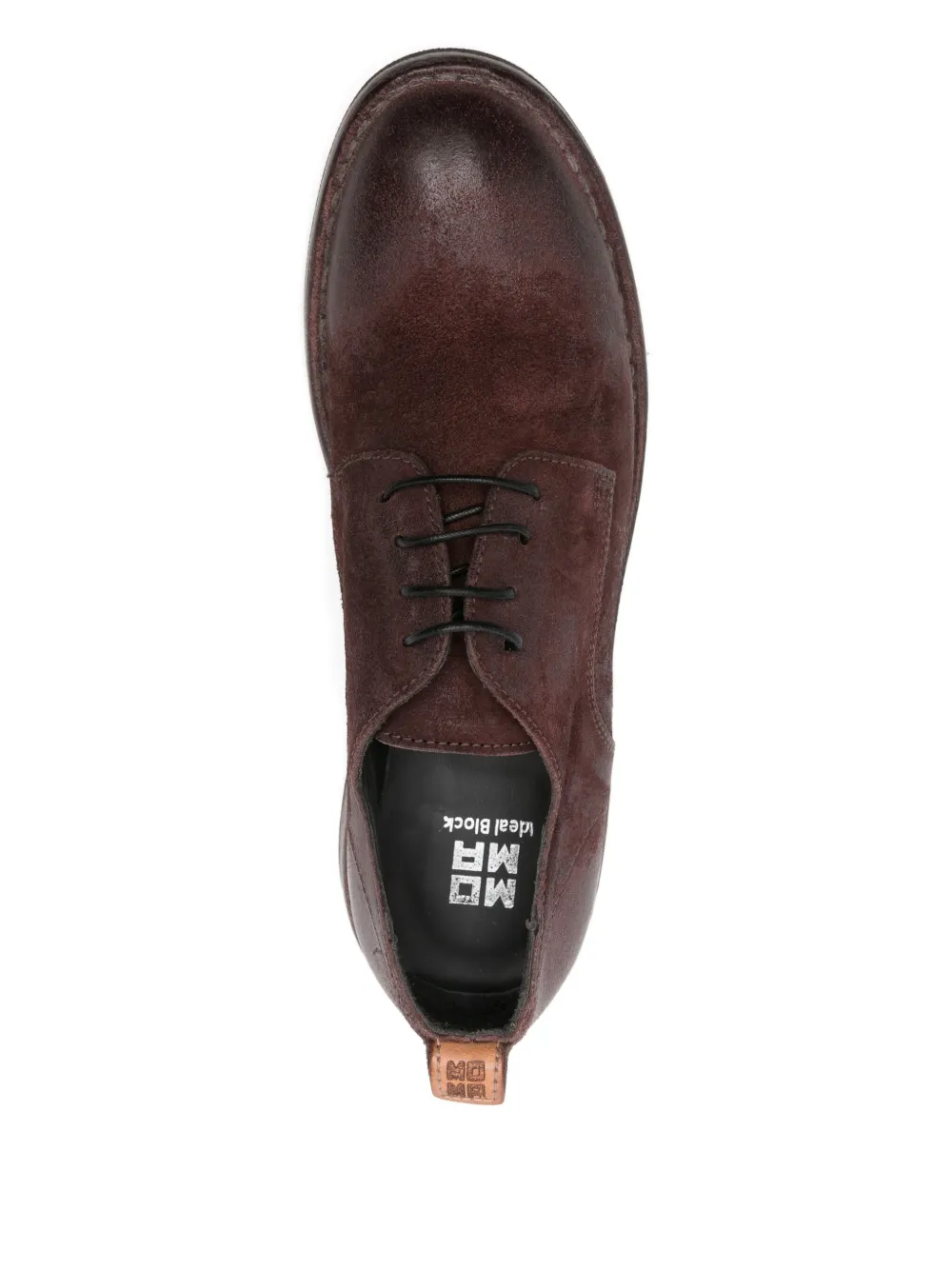 Moma Veterschoenen met ronde neus Rood