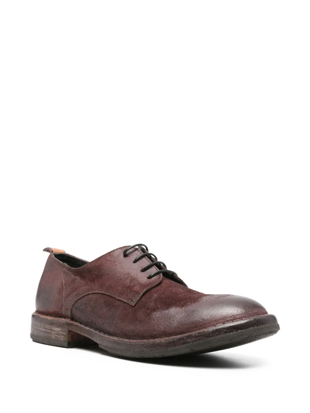 Moma Veterschoenen met ronde neus Rood