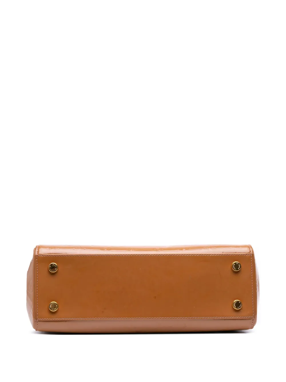 Pre-owned Louis Vuitton 2012 Monogram Vernis Brea Mm Satchel In Brown