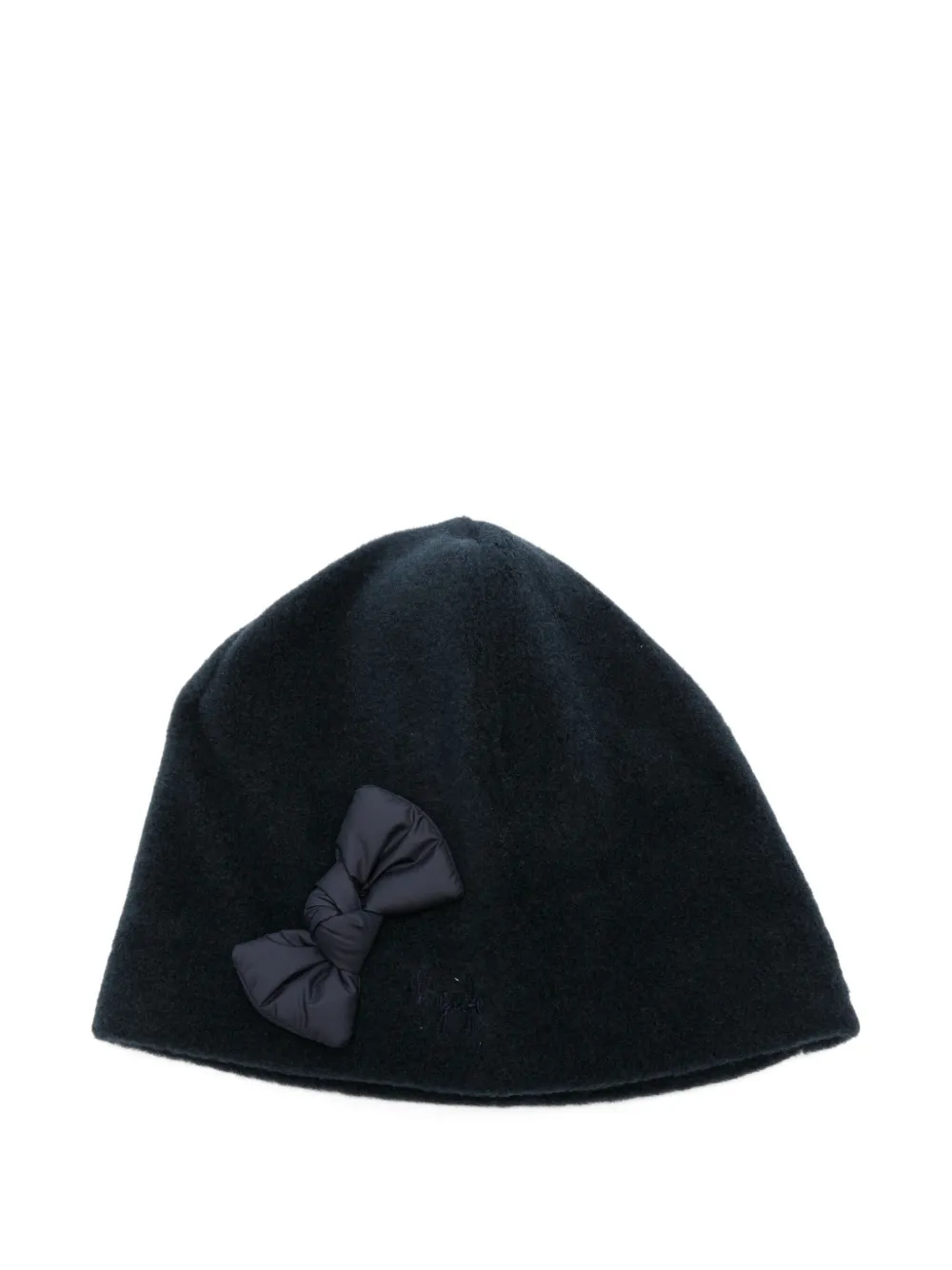 Il Gufo Kids' Bow-embellished Beanie Hat In Blue