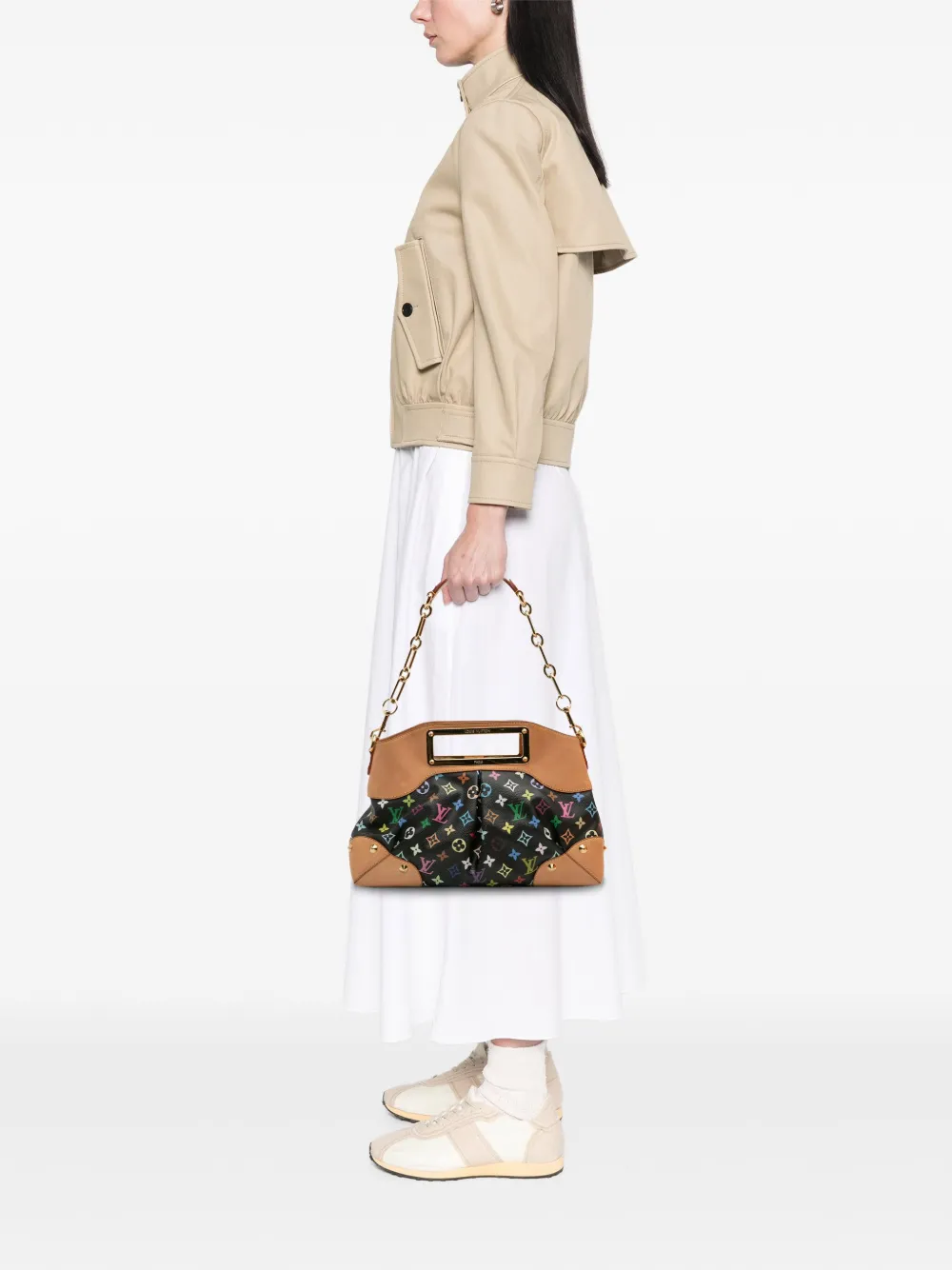 Louis Vuitton Pre-Owned 2011 Monogram Multicolore Judy MM satchel | Pre-Owned | Image 2