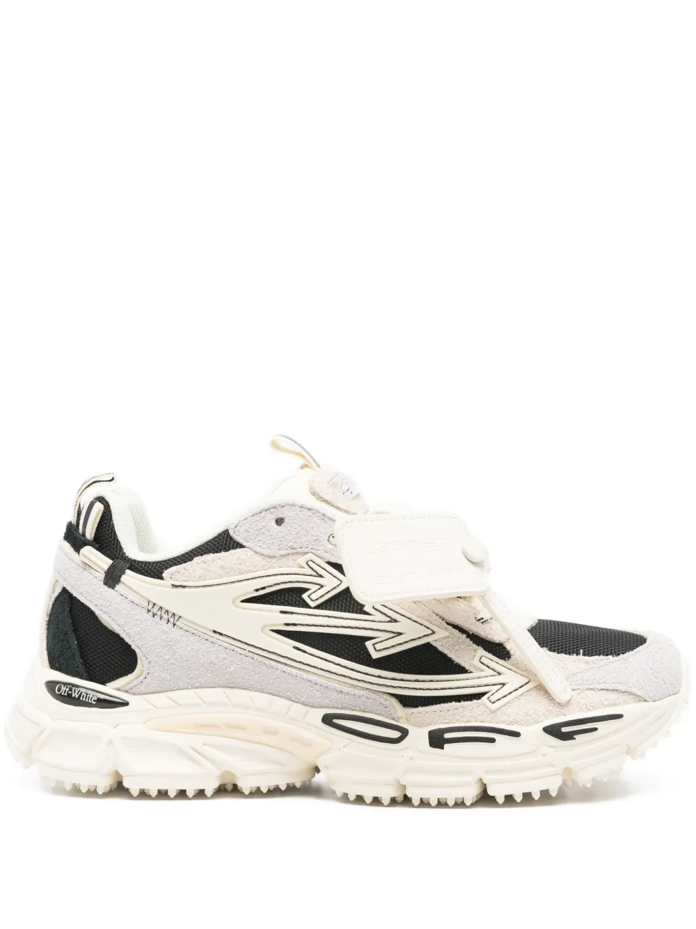 Off-White arrow-appliqué sneakers - ニュートラル Off-White arrow-appliqué sneakers - ニュートラル