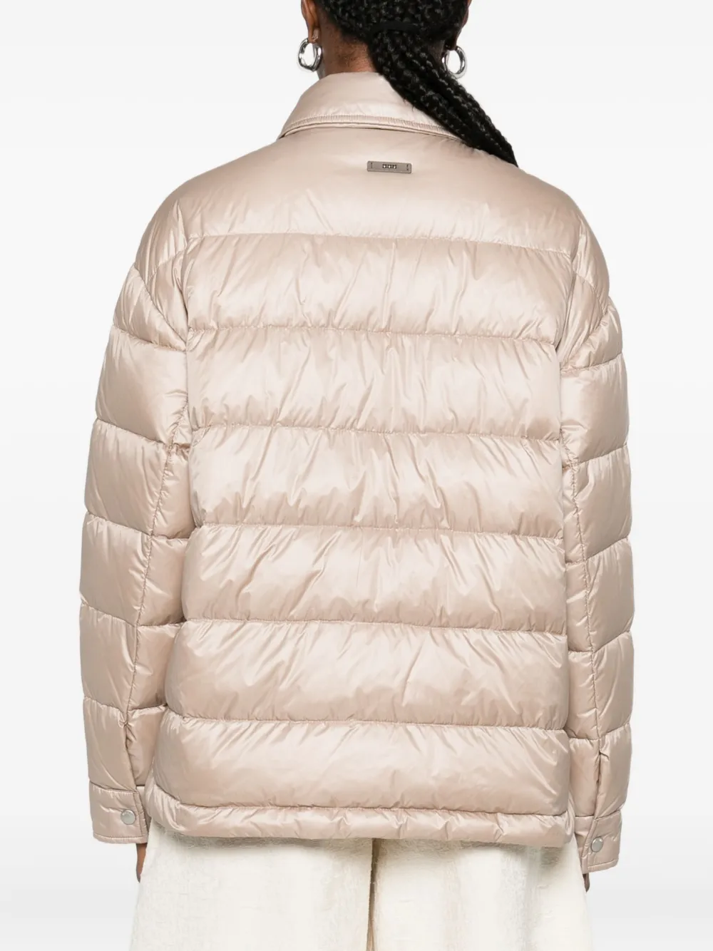 Peserico Snap Fastening Jacket In Neutral