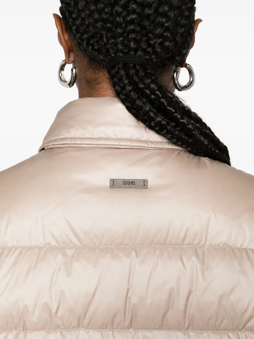 Peserico Snap Fastening Jacket In Neutral