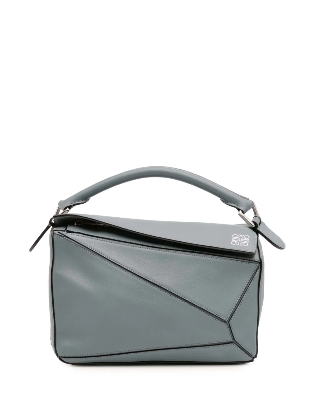 Loewe Pre-Owned 2017 スモール カーフスキン パズル サッチェルバッグ - ブルー Loewe Pre-Owned 2017 スモール カーフスキン パズル サッチェルバッグ - ブルー