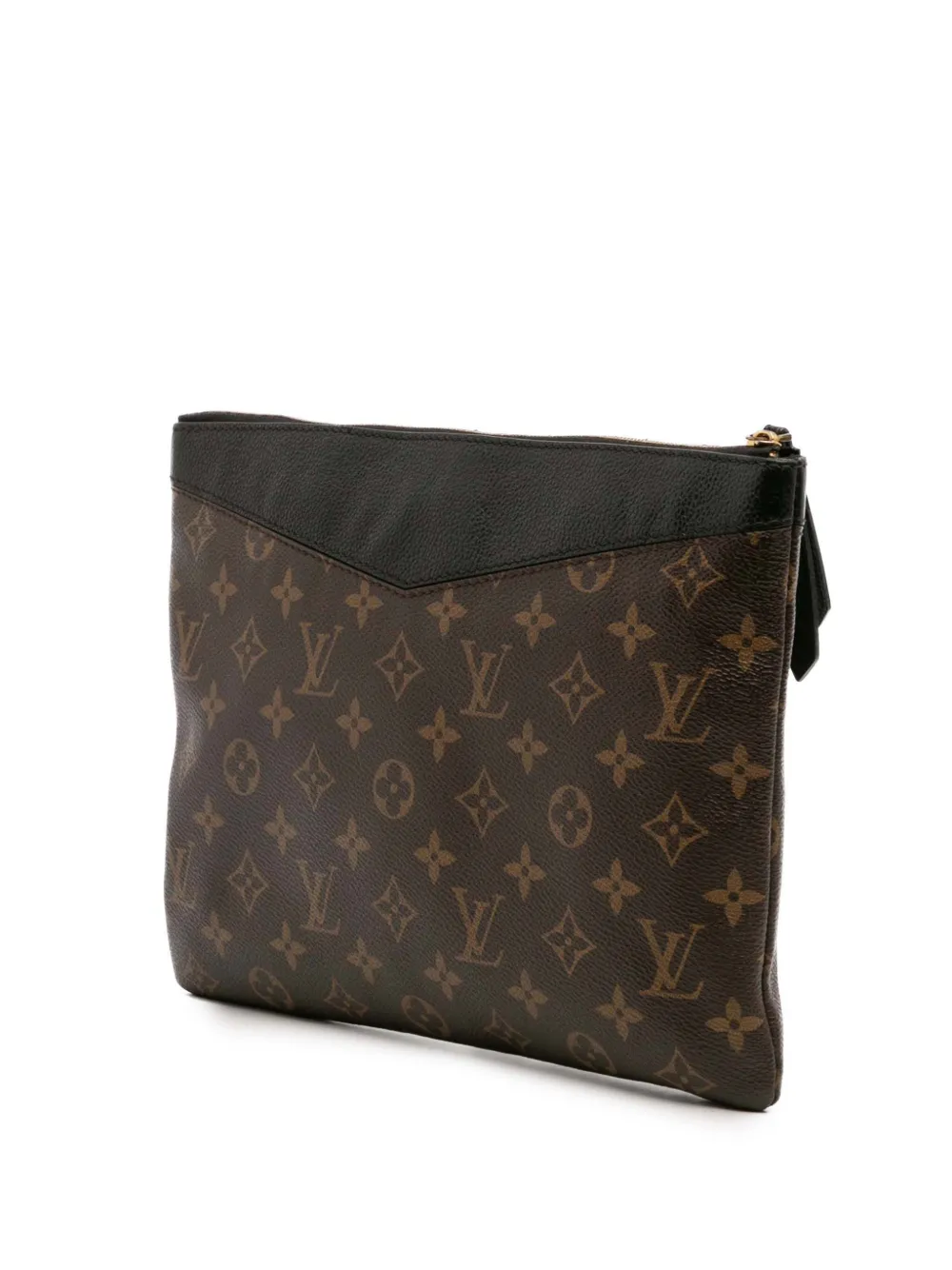 Pre-owned Louis Vuitton 2018 Monogram Daily Pouch Clutch Bag In Black