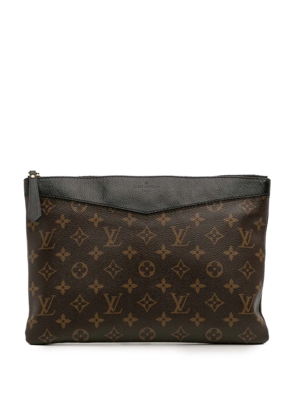 Louis Vuitton Pre-Owned 2018 モノグラム デイリー ポーチ クラッチバッグ - ブラック Louis Vuitton Pre-Owned 2018 モノグラム デイリー ポーチ クラッチバッグ - ブラック