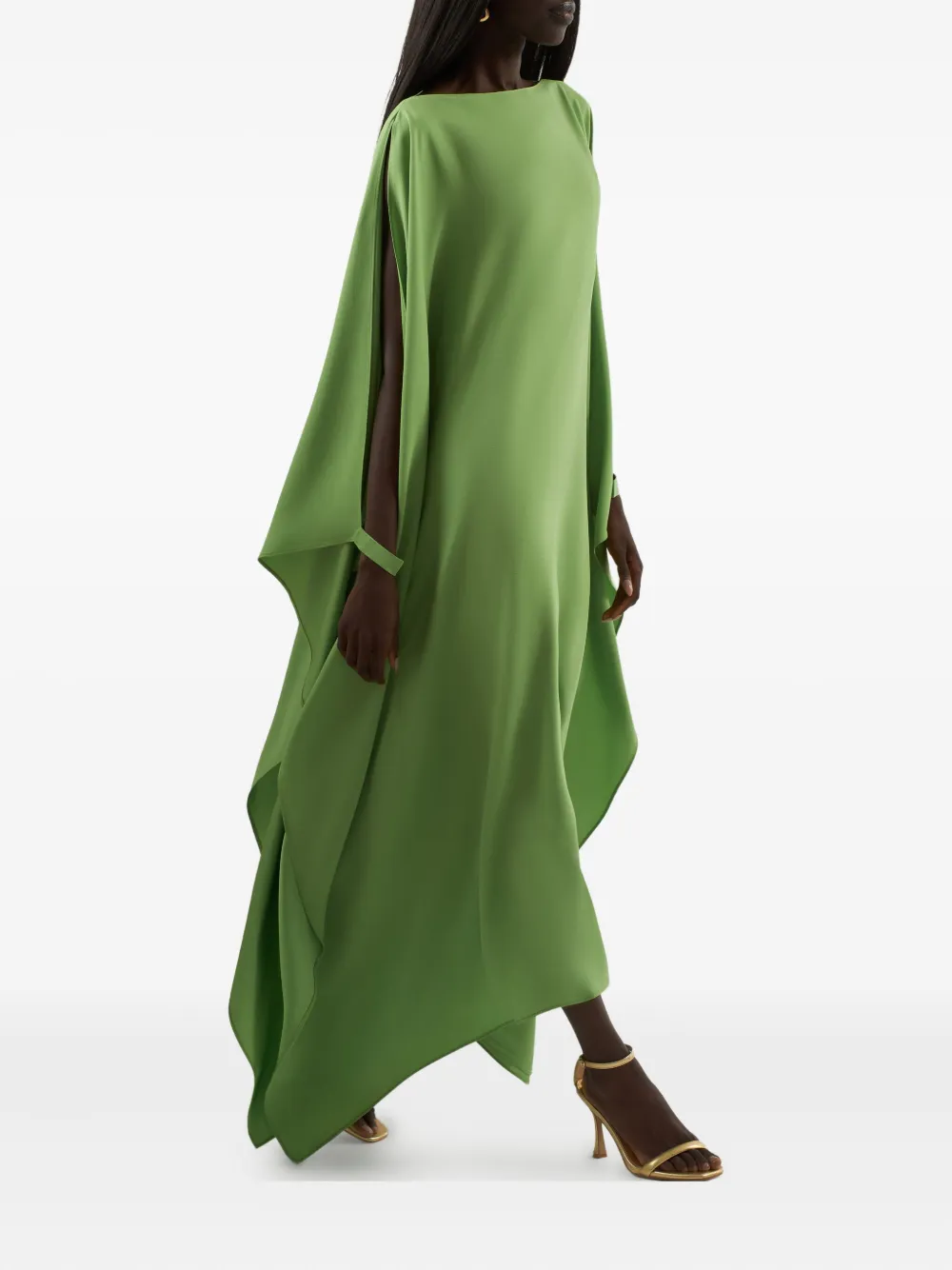 Taller Marmo split-sleeve draped dress | Green | Image 1